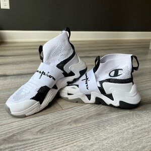 Champion shoes. Black and white.